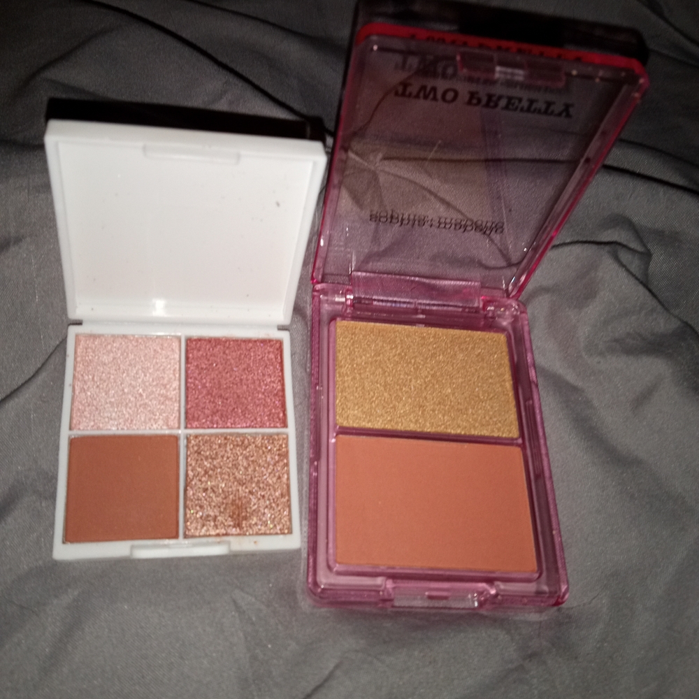 ORYZA EYESHADOW PALETTE/ TOO PRETTY BLUSH AND HIGHLIGHTER PALETTE